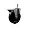 Service Caster 5'' Hard Rubber Wheel Swivel 7/16'' Grip Ring Stem Caster with Brake SCC-GR20S514-HRS-PLB-716138 - alternate 1